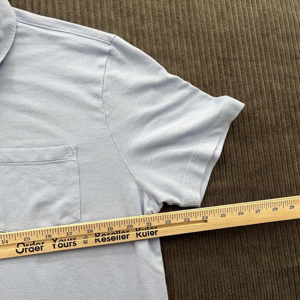 Mack Weldon Polo Shirt Men Size 2XL Blue Outdoors Golfing Golf Preppy Casual. - Picture 4 of 10